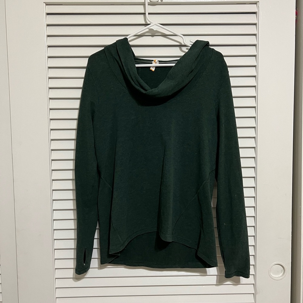 Lucy Athleisure or athletic top with hood.